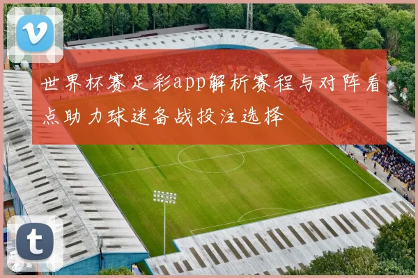 世界杯赛足彩app解析赛程与对阵看点助力球迷备战投注选择